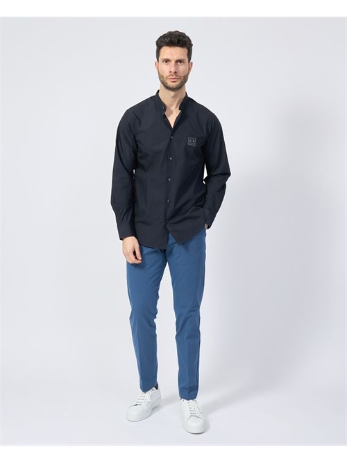 AX Men's Shirt in Cotton Poplin ARMANI EXCHANGE | XM000375-AF12994UB101